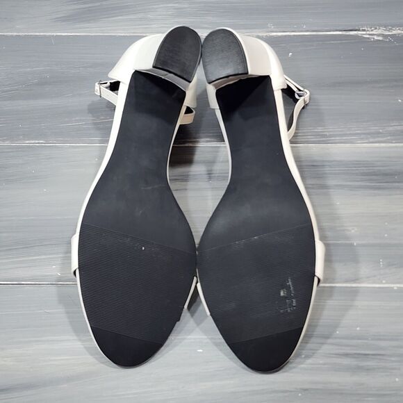 MADDEN GIRL Womens White‎ Beella Round Toe Block Heel Heeled Sandal 11 M - Picture 9 of 11